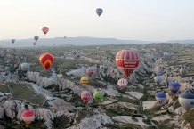 Beautiful morning, hot air balloon, Cappadocia, Turkey